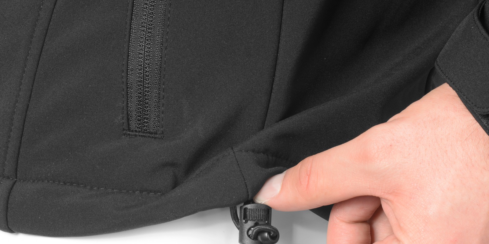 Pánská softshellová outdoorová bunda bez kapuce  ACI černá 