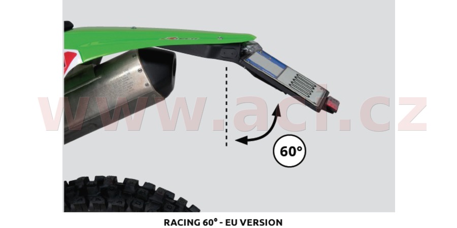 a Držák SPZ (60°) s LED světlem RTECH barva černá