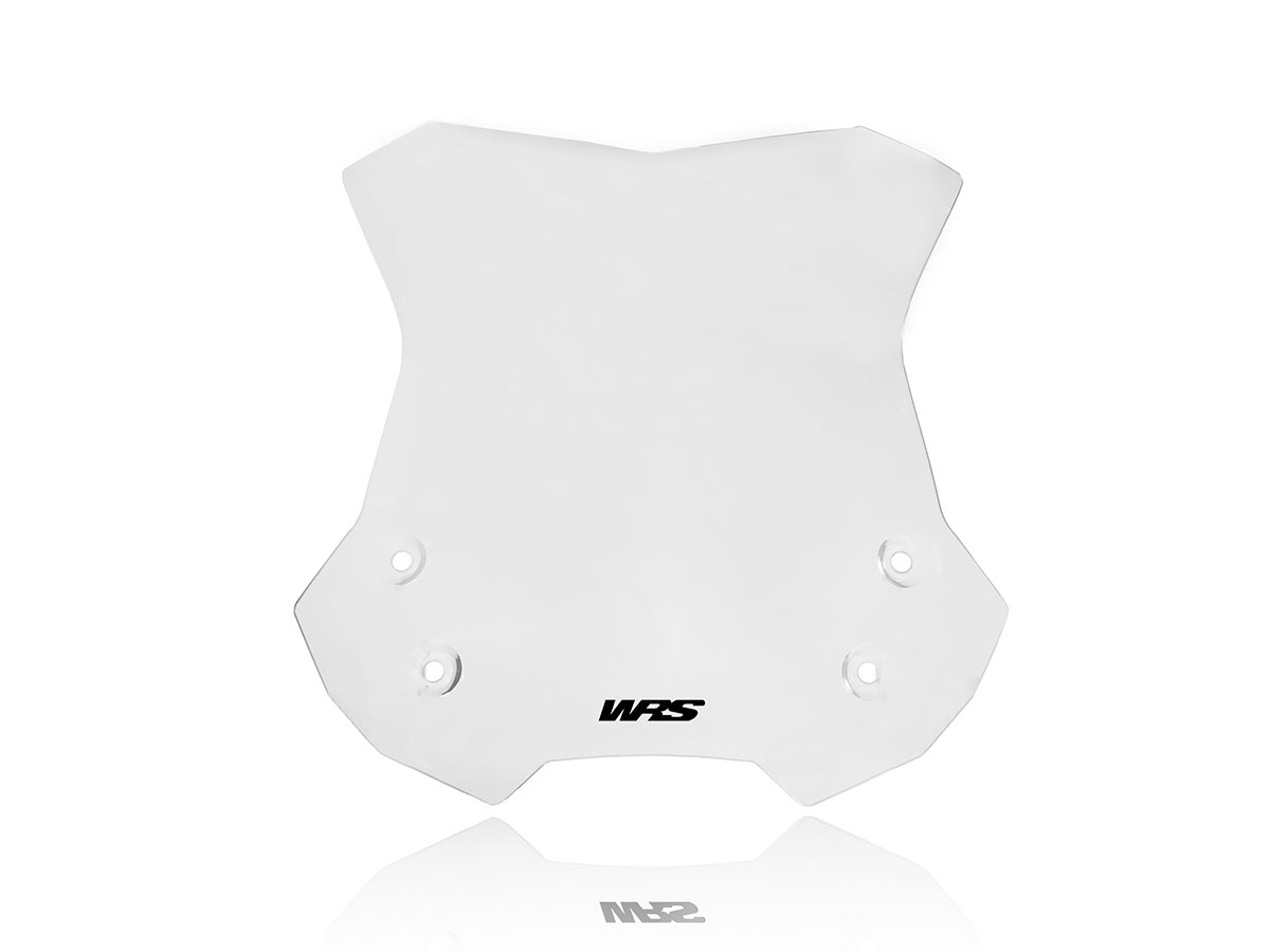 Plexi motocyklu WRS pro SUZUKI V-STROM 650 2017-2024, verze TOURING, výška 38 cm, barva čirá 