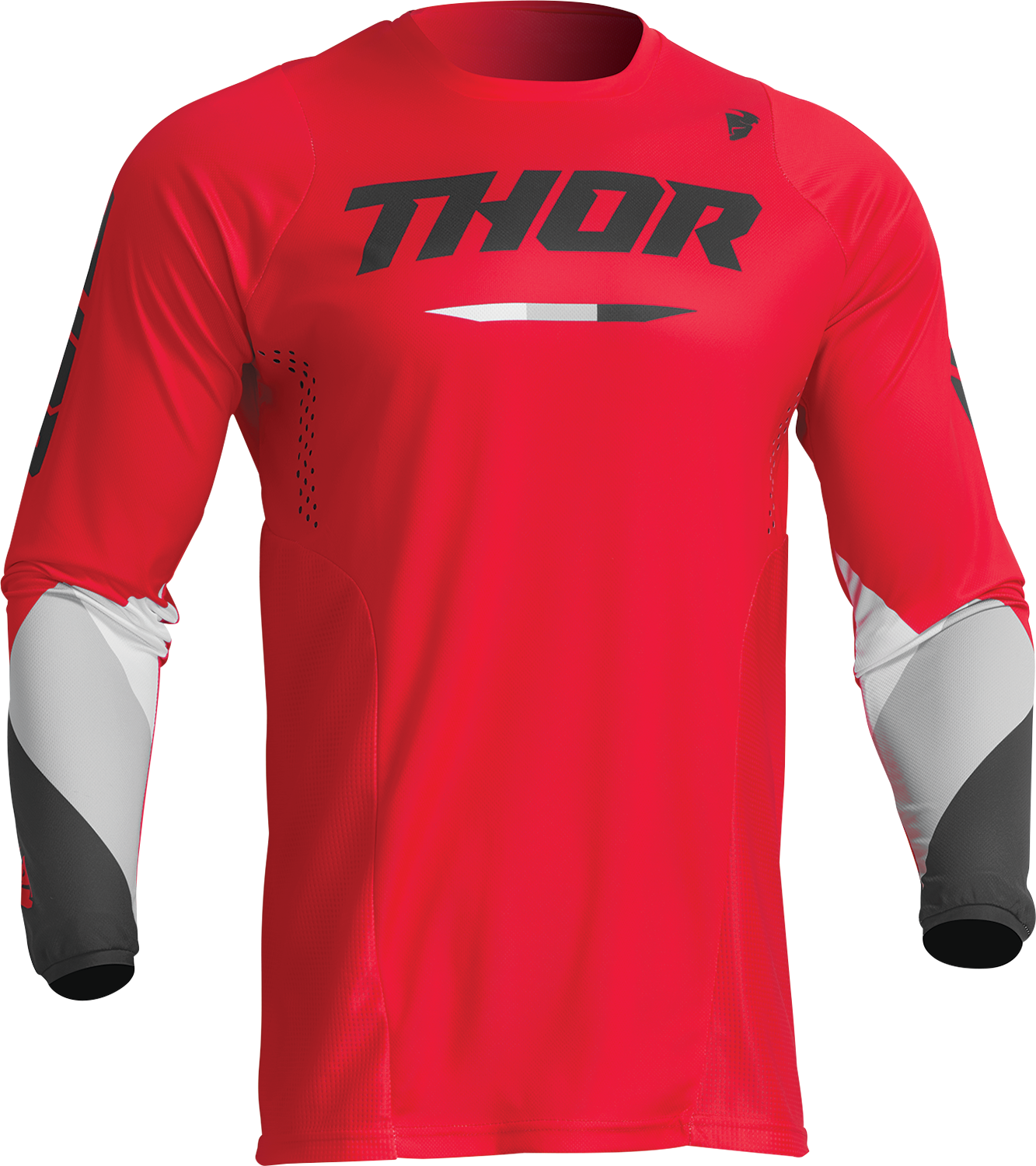A Dětský motokrosový/MTB komplet THOR PULSE RACEWEAR TACTIC červená vel. 26+L