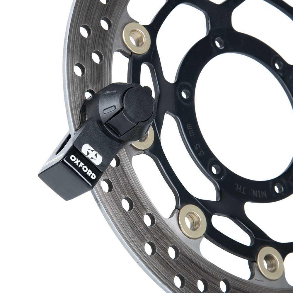 Zámek kotoučové brzdy OXFORD MINI T, průměr čepu 5,5 mm, černá