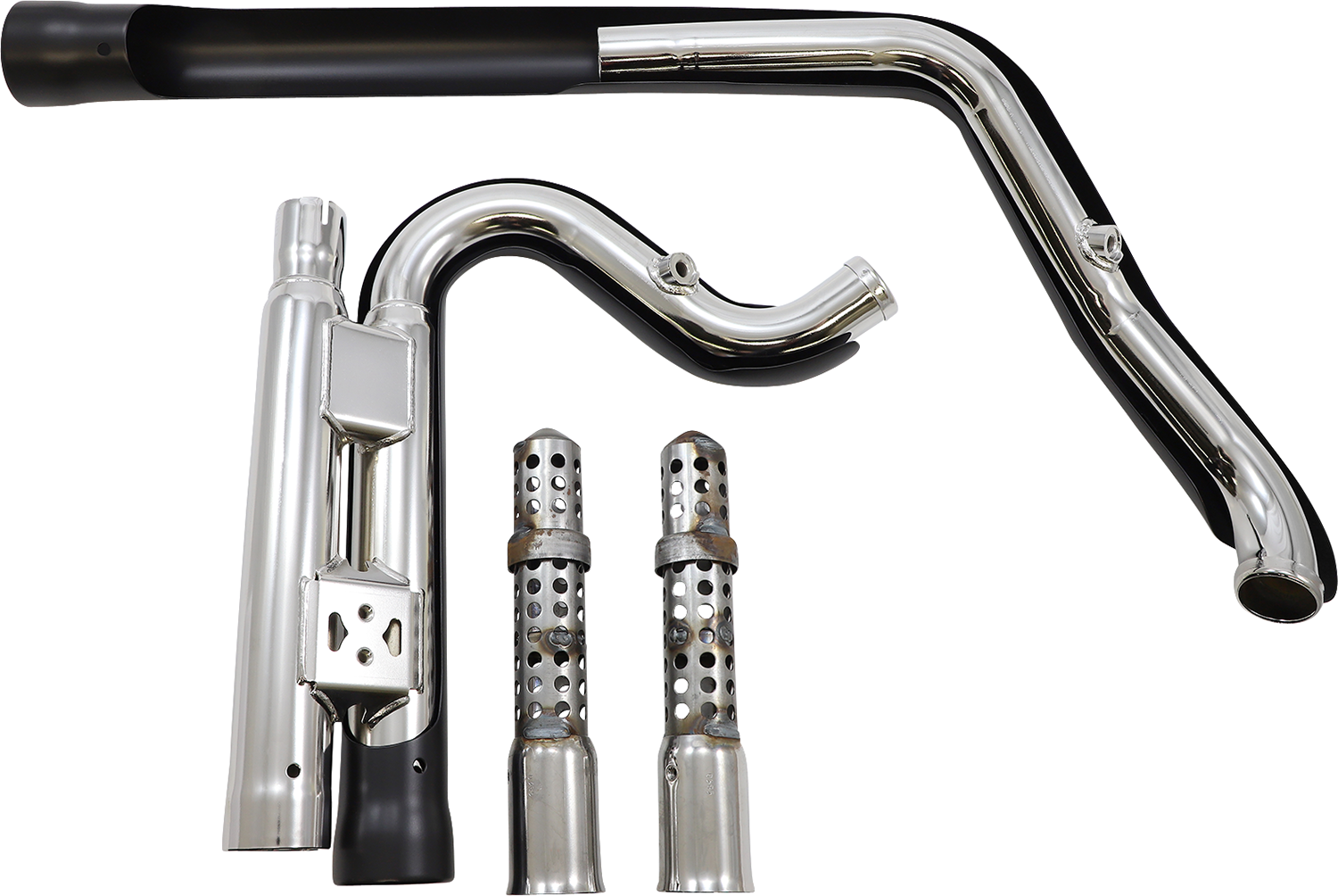 Kompletní výfuk Cobra 909 2-into-2 pro Harley Davidson FXD rok 2012-2017 barva černá