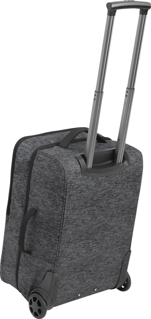 Motokrosová cestovní taška - cestovní textilní kufřík na kolečkách s teleskopickou rukojetí THOR JETWAY BAG černá/šedá 