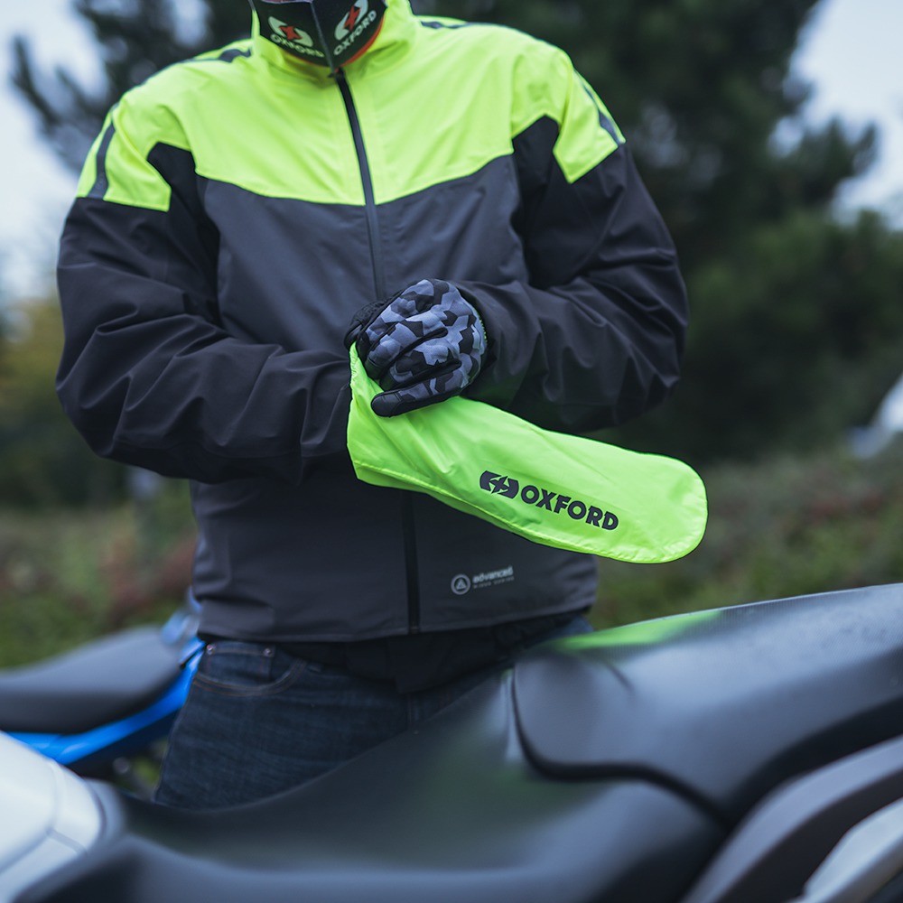 Nepromokavé návleky na rukavice OXFORD RAINSEAL OVER GLOVES zz-rm214002 žlutá fluo - pár