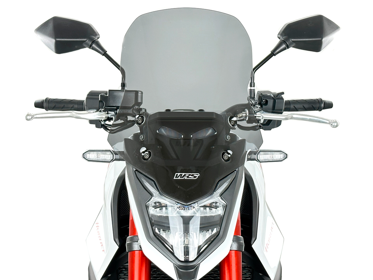 Plexi motocyklu WRS TOURING pro HONDA CB 750 ABS R rok 2023, výška 43 cm, šíře 35 cm, barva kouřová 