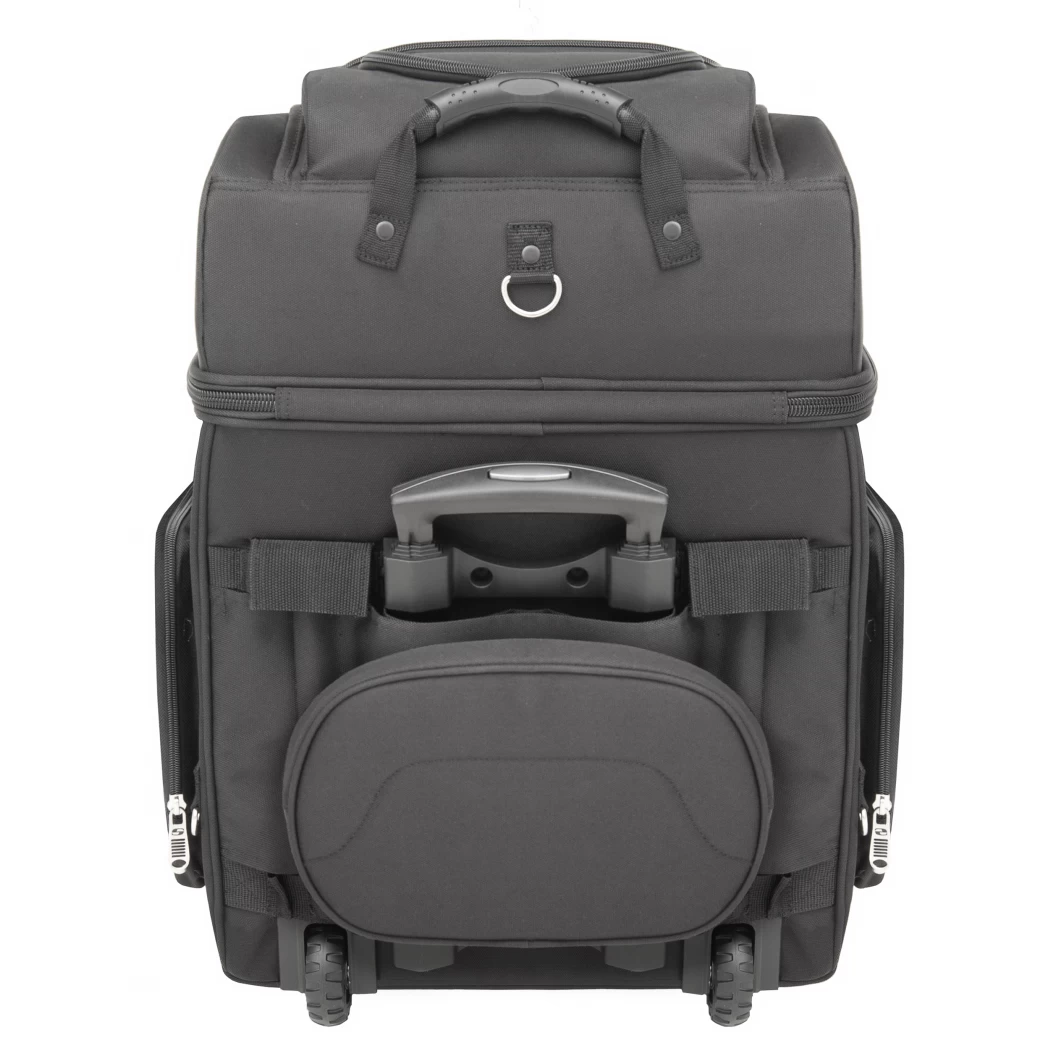 Zadní textilní motocyklová zavazadlová brašna SADDLEMEN BR4200 Back Seat / Sissy Bar/ Roller Bag, barva černá, objem 55,7 litrů