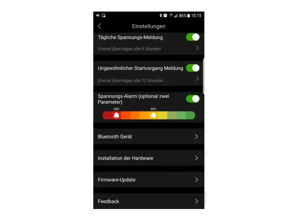 Monitor akumulátorů / stavu baterie JMP SKAN 2 Bluetooth propojení s aplikací, pro 12 V baterie