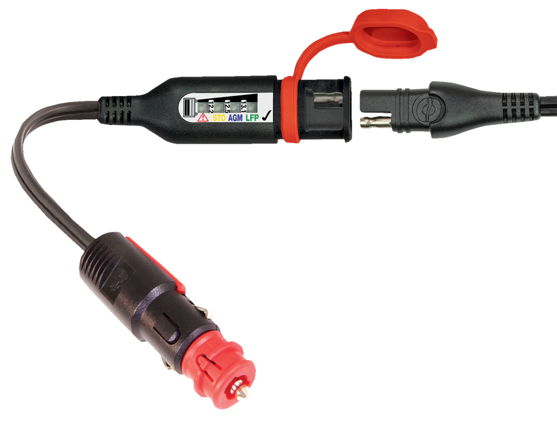 Adaptér TECMATE OPTIMATE MONITOR O-126 / VOLT TESTER 4LED AUTO/DIN