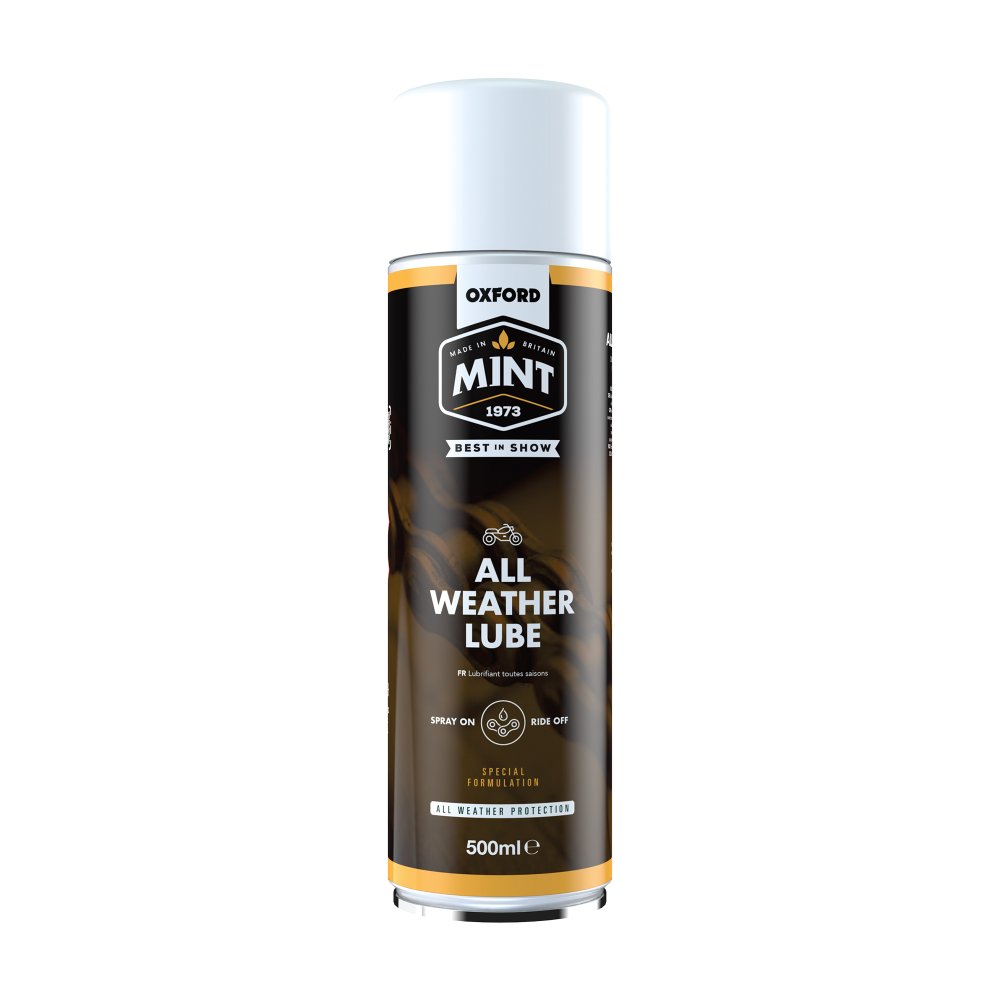 Dárková sada - čistič a mazivo na řetězy MINT OC500 ALL LUBE 500 ml, CHAIN CLEANER 500 ml , včetně kartáče na čištění řetězu 