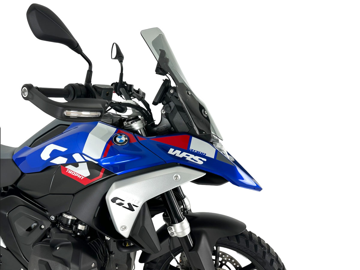 Plexi motocyklu WRS CAPONORD PLUS pro BMW R 1300 GS ABS rok 2023-2024 barva kouřová