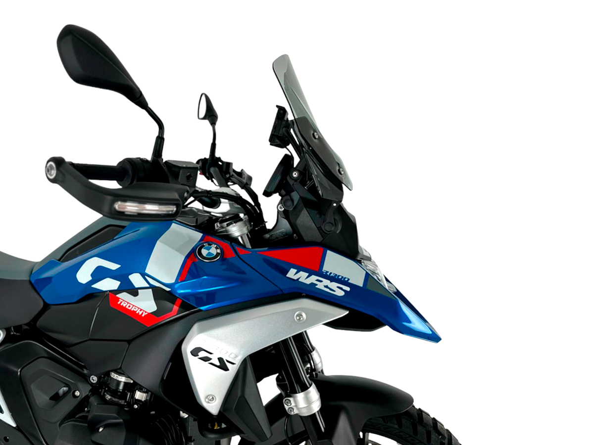 Plexi motocyklu WRS STANDARD pro BMW R 1300 GS ABS rok 2023-2024 barva kouřová bez deflektorů 