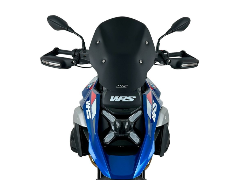 Plexi motocyklu WRS ENDURO pro BMW R 1300 GS ABS rok 2023-2024 barva tmavě černá