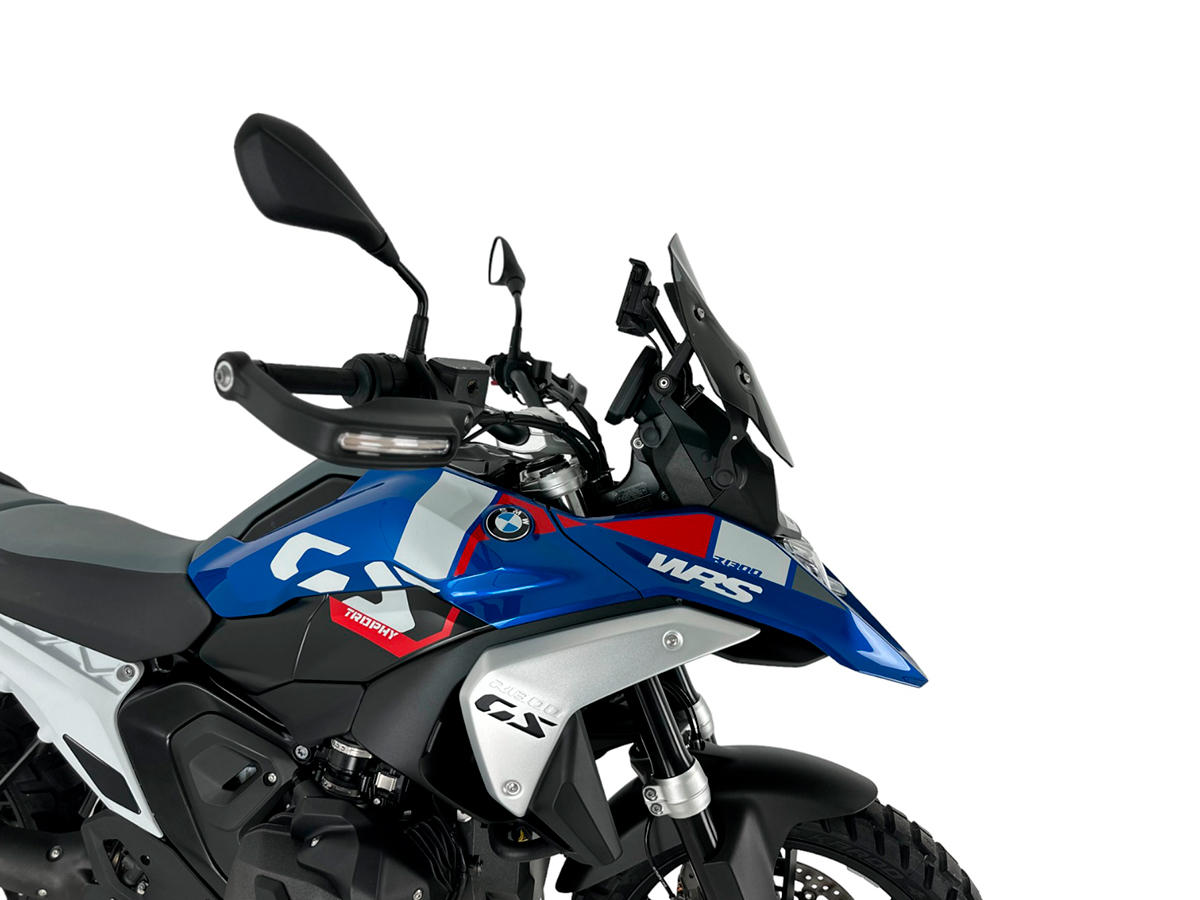 Plexi motocyklu WRS ENDURO pro BMW R 1300 GS ABS rok 2023-2024 barva tmavě kouřová