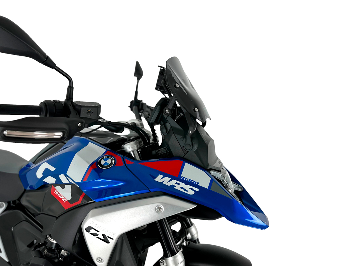 Plexi motocyklu WRS SPORT pro BMW R 1300 GS ABS rok 2023-2024 barva tmavě kouřová