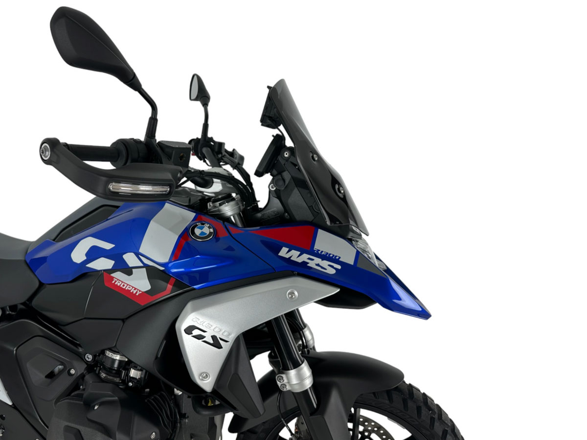 Plexi motocyklu WRS STANDARD PLUS pro BMW R 1300 GS ABS rok 2023-2024 barva tmavě kouřová