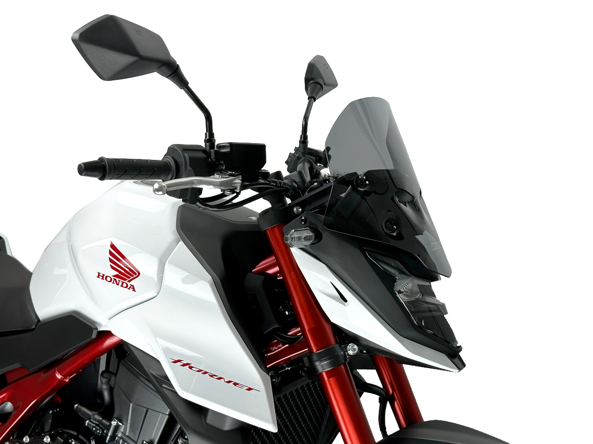 Plexi motocyklu WRS verze SPORT pro HONDA HORNET 750 ABS rok 2023-2024 barva tmavě kouřová, výška plexi 32 cm