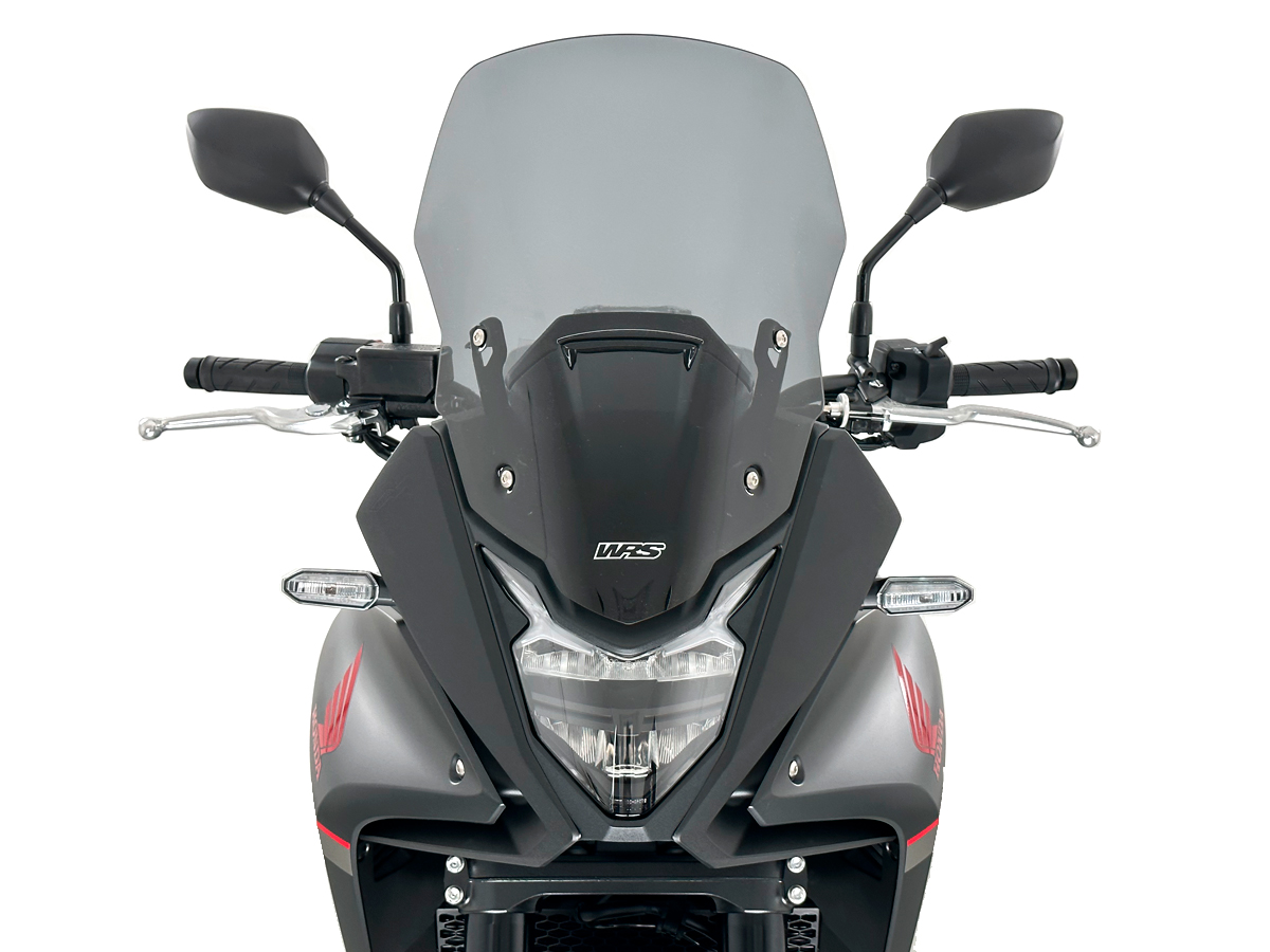 Plexi motocyklu WRS verze TOURING pro HONDA XL 750 TRANSALP ABS rok 2023-2024 barva tmavě kouřová, výška plexi 45,5 cm