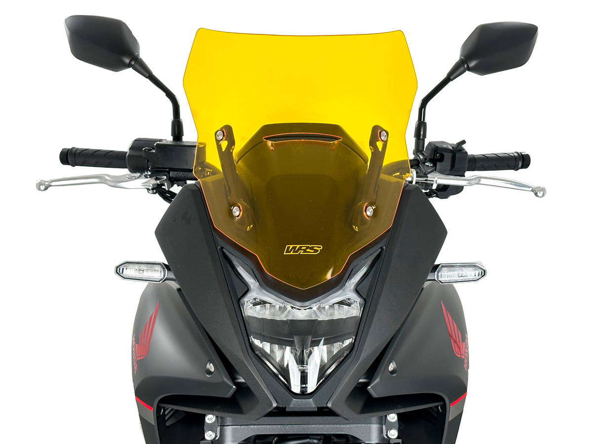Plexi motocyklu WRS verze SPORT pro HONDA XL 750 TRANSALP ABS rok 2023-2024 barva žlutá, výška plexi 35,5 cm