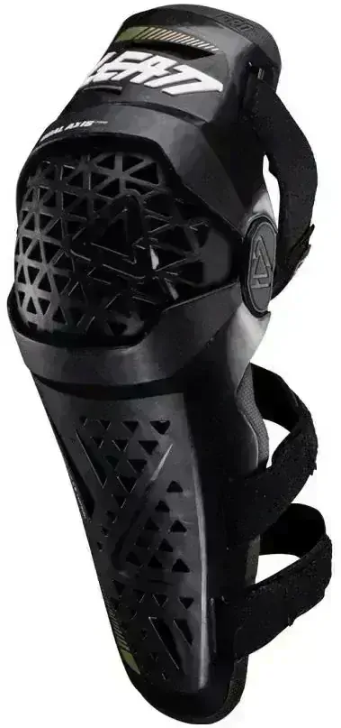 a Ventilační kloubové kolenní chrániče LEATT KNEE GUARD AXIS PRO černé, velikost S/M, pár