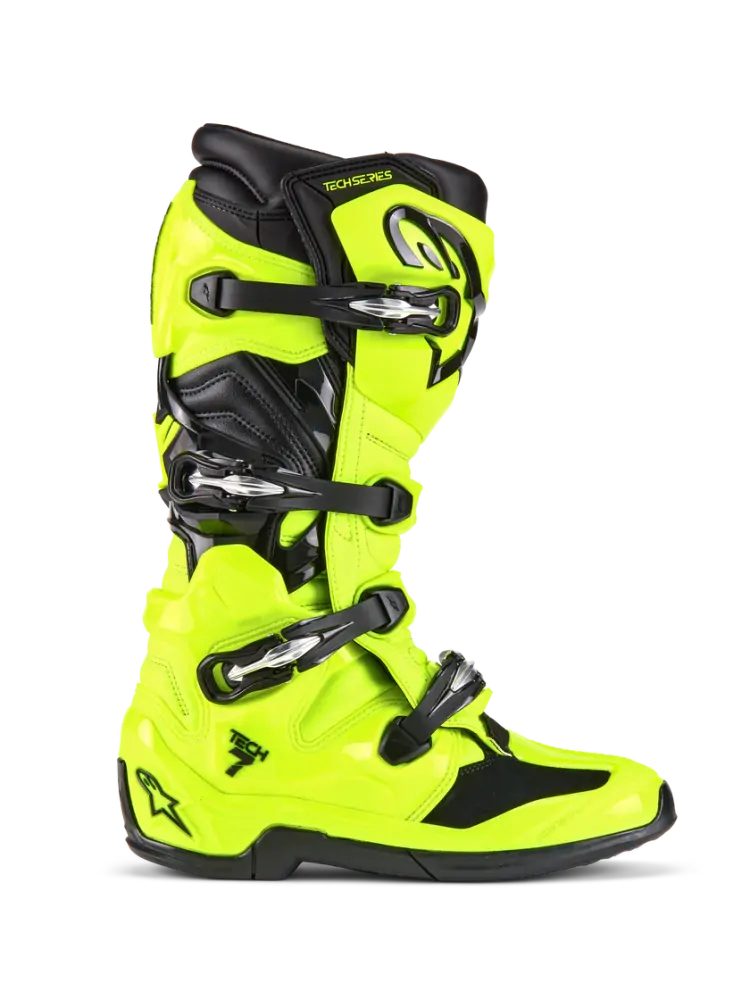 Motokrosové boty / mx obuv ALPINESTARS TECH 7 , 2012025-551 barva žlutá fluo/černá