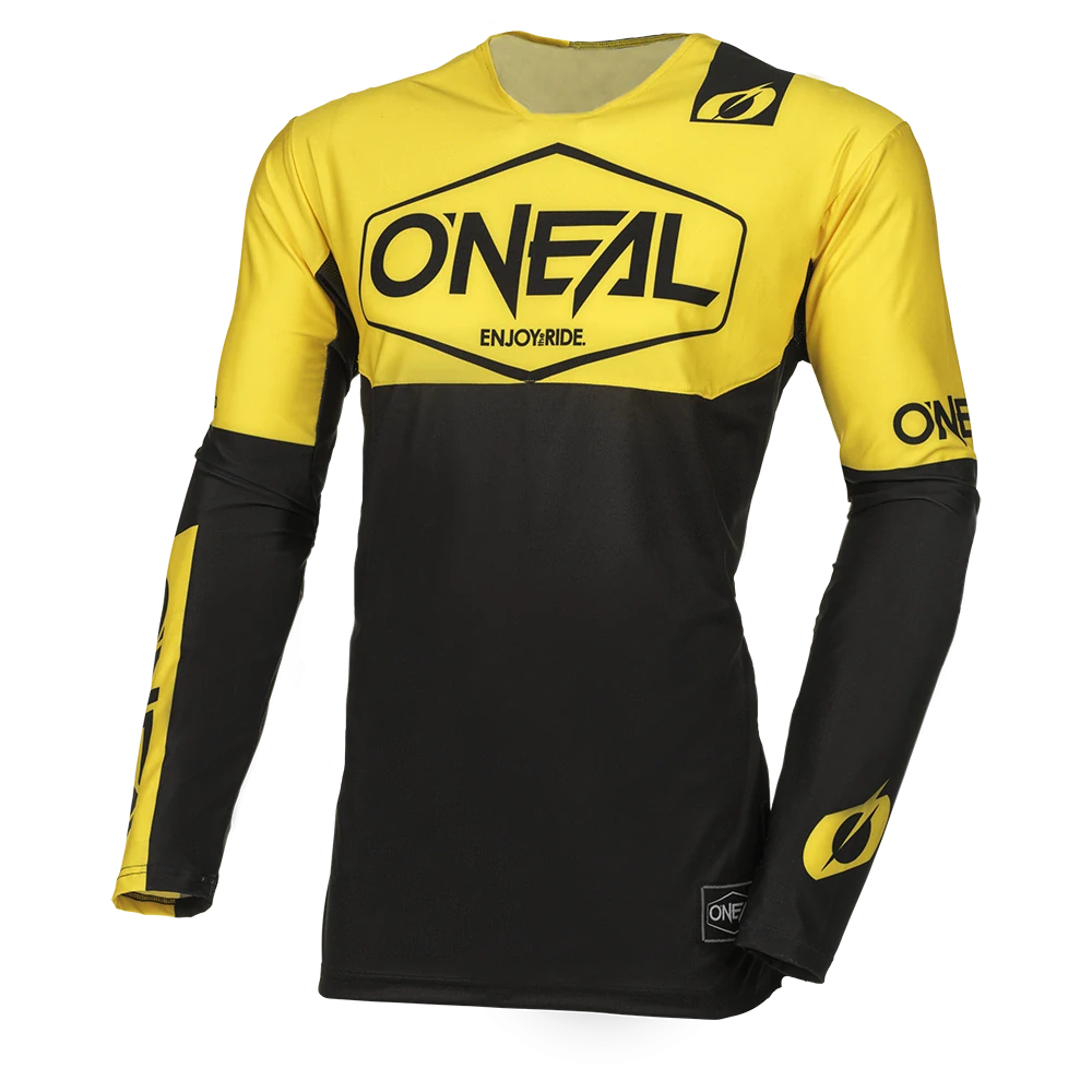 A Motokrosový komplet kalhot a dresu ONEAL MAYHEM HEXX barva černá/žlutávelikost 36 + XL