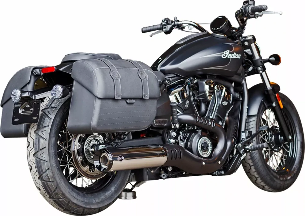 Koncovky výfuku S&S CYCLE S&S CYCLE GRAND NATIONAL 550-1122 pro motocykl INDIAN SUPER SCOUT 1250 ABS rok 2025, barva stříbrná