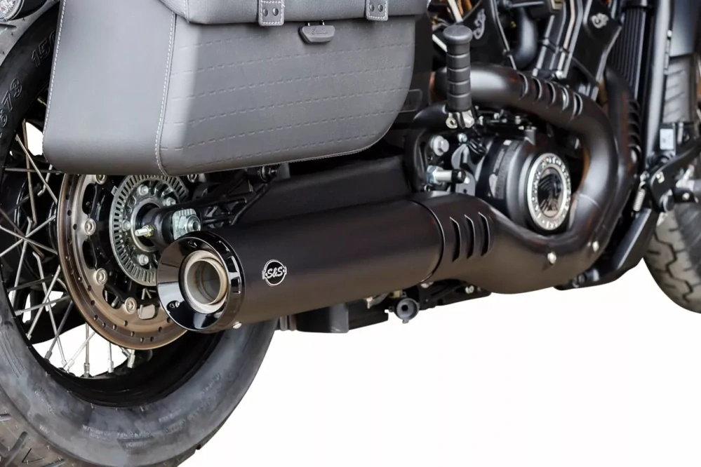 Koncovka výfuku S&S CYCLE S&S CYCLE GRAND NATIONAL 550-1121 pro motocykl INDIAN SPORT SCOUT 1250 ABS rok 2025, barva černá