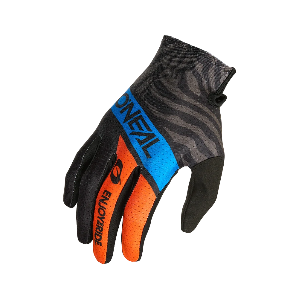 a Dětské motokrosové / MTB rukavice ONEAL MATRIX SHOCKER V.25 barva modrá/oranžová/černá velikost XS 