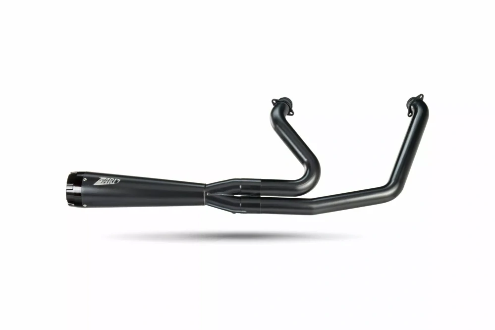 Výfukový systém motocyklu ZARD FULL KIT EXHAUST SYSTEM 2:1 pro motocykl HARLEY DAVIDSON FAT BOY 114 rok 2017-2024 viz popis, barva černá matná / černá koncovka
