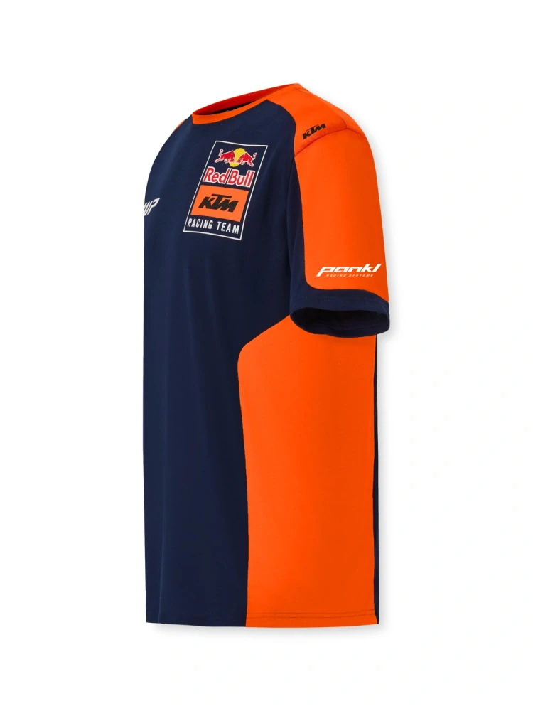Pánské triko s krátkým rukávem KTM RED BULL barva modrá/oranžová