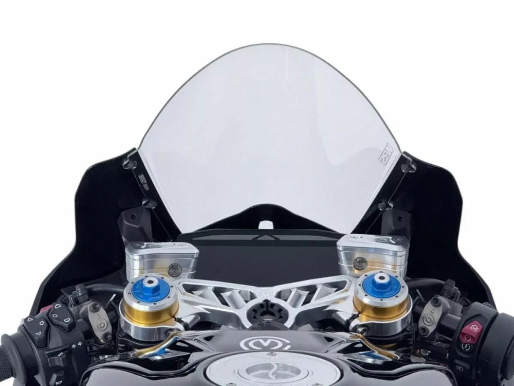 Motocyklové plexi / čelní plexi motocyklu WRS WINDSCREEN RACE DU034T pro DUCATI PANIGALE V4 rok 2025 barva čirá 