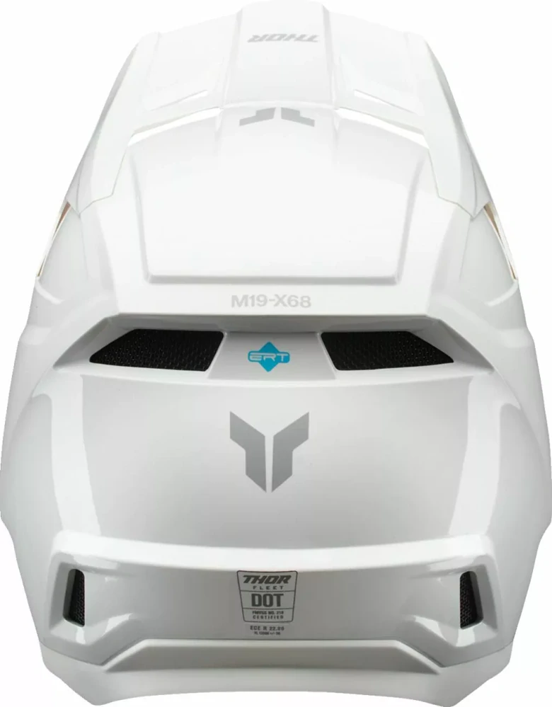 Dětská motokrosová přilba THOR FLEET YOUTH WHITEOUT barva bílá lesklá