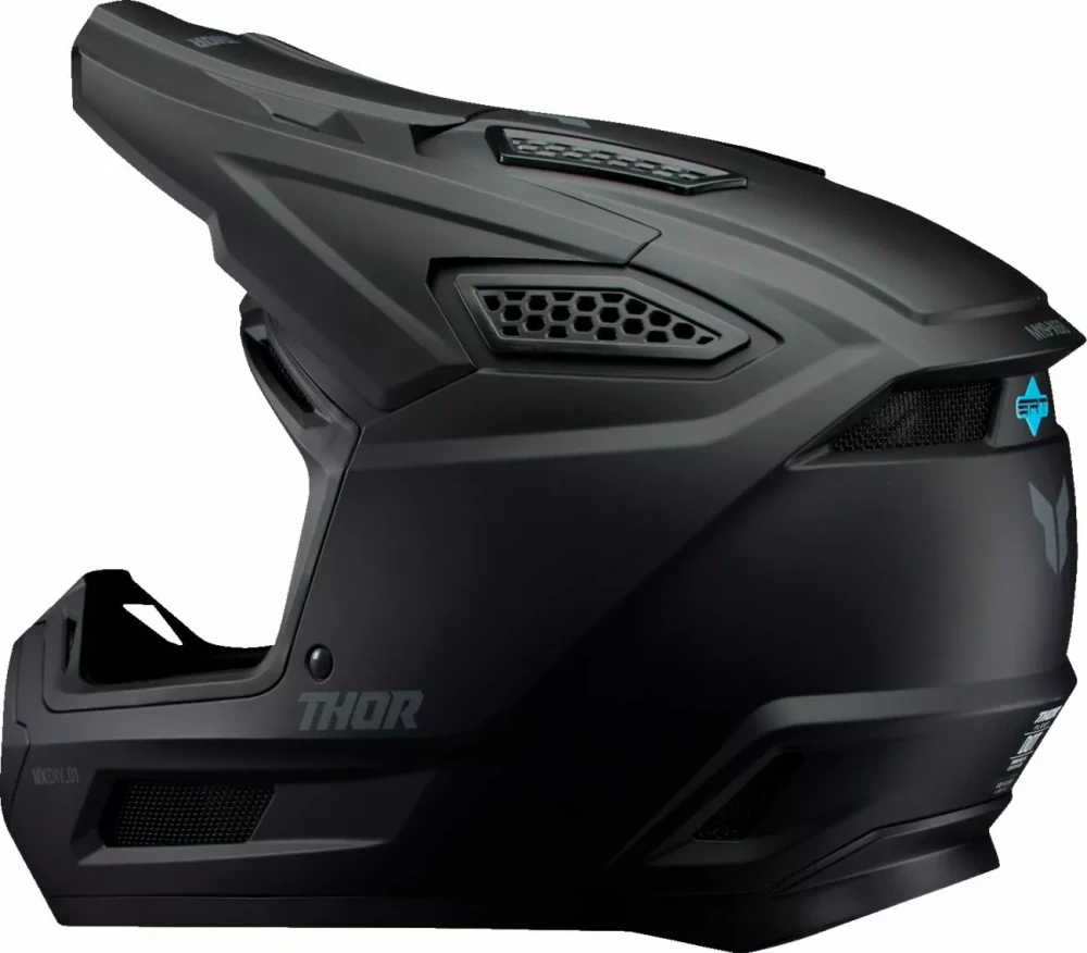 Motokrosová přilba / MX helma THOR FLEET BLACKOUT  barva černá matná