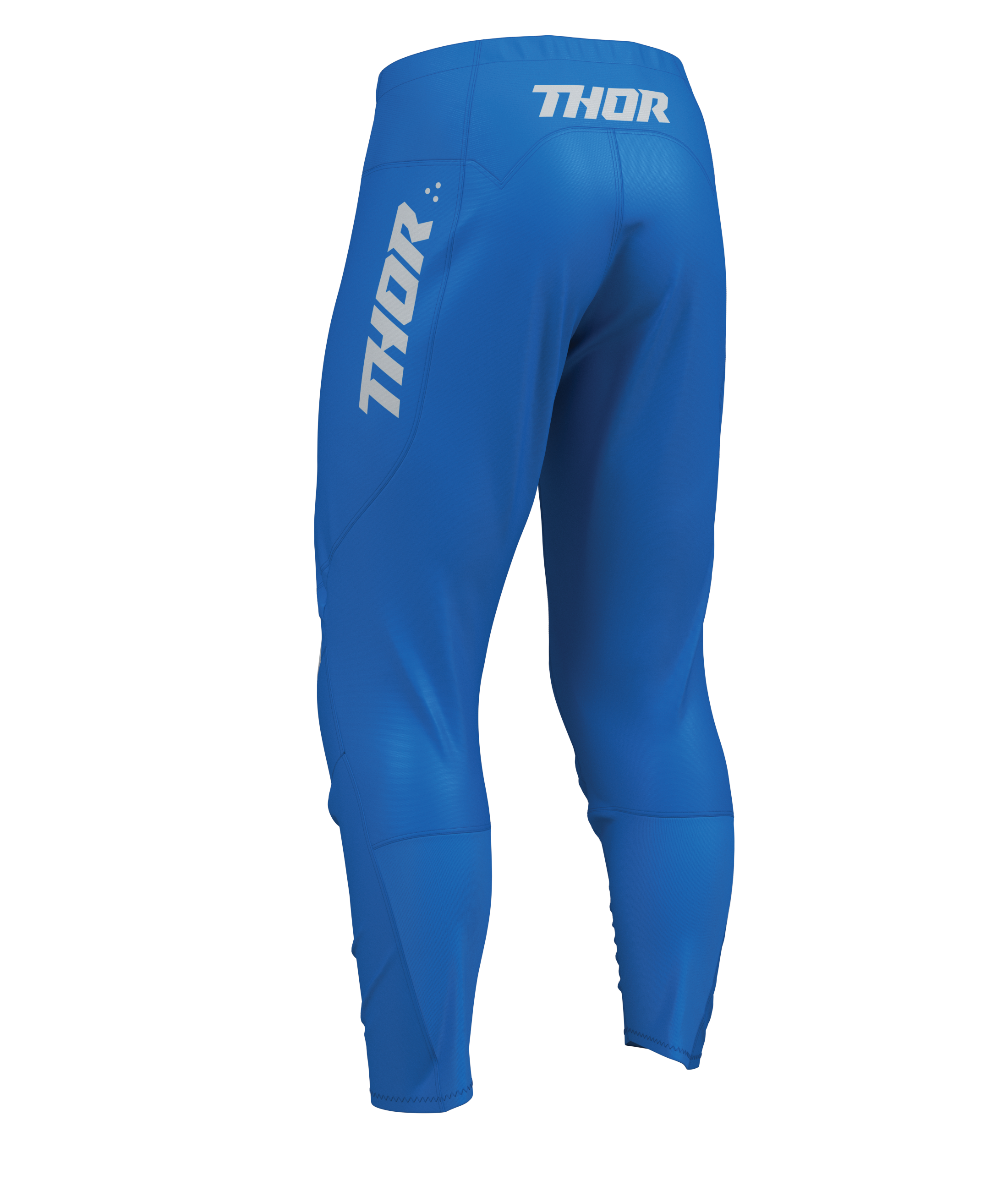 Dětské motokrosové kalhoty THOR RIDEMODE RACEWEAR MENACE barva modrá/bílá