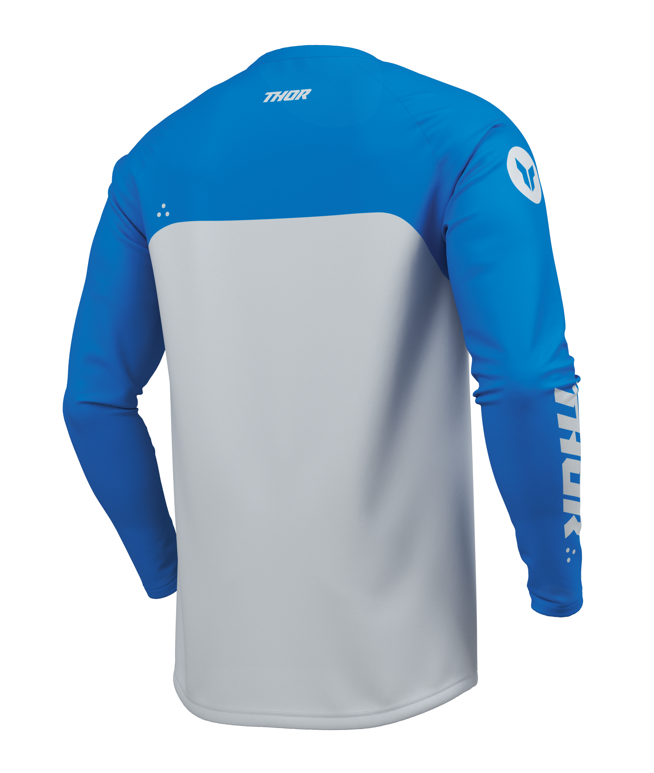 A Dětský motokrosový komplet kalhot a dresu THOR RIDEMODE RACEWEAR MENACE barva modrá/bílá velikost 22+S