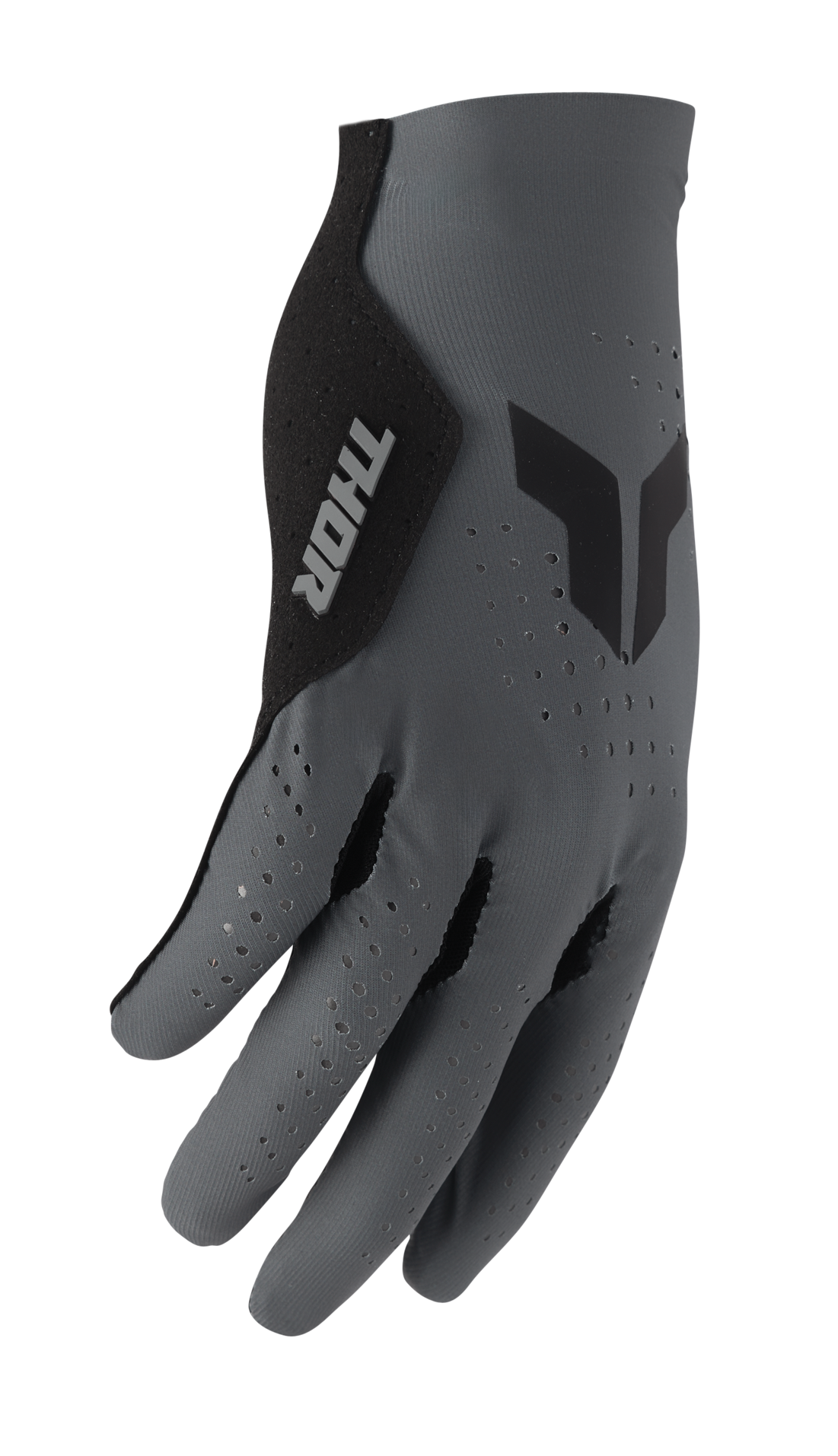 a Ventilační motokrosové / MTB rukavice s jednovrstvou dlaní THOR SPORTMODE VENTED barva charcoal, pár velikost S