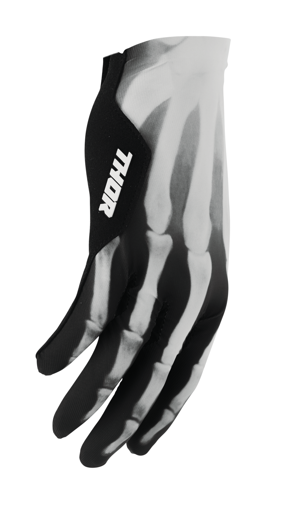 Motokrosové / MTB rukavice s jednovrstvou dlaní THOR SPORTMODE  X-RAY barva černá/bílá