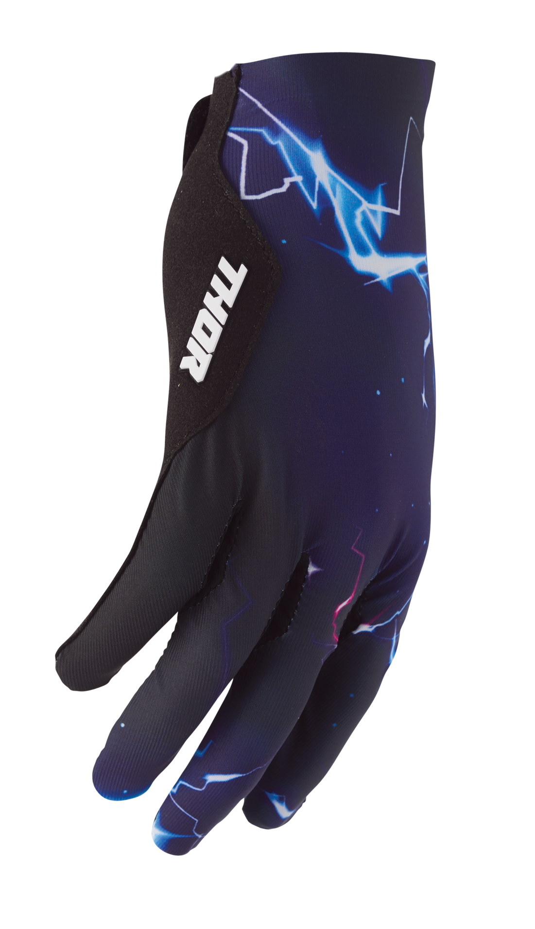 Motokrosové / MTB rukavice s jednovrstvou dlaní THOR SPORTMODE SURGE barva černá/modrá