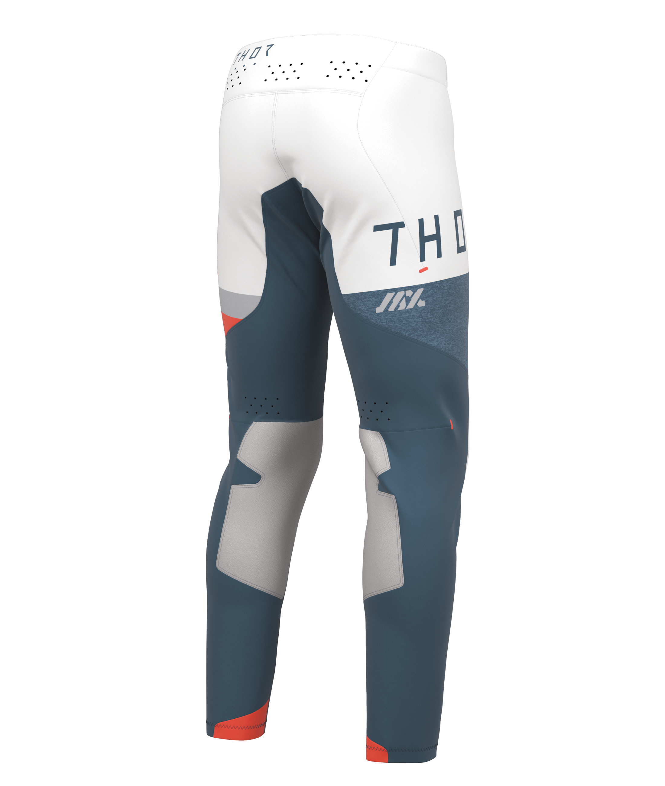 Lehké a pružné motokrosové - enduro kalhoty THOR SPORTMODE LEAGUE barva šedomodrá/bílá