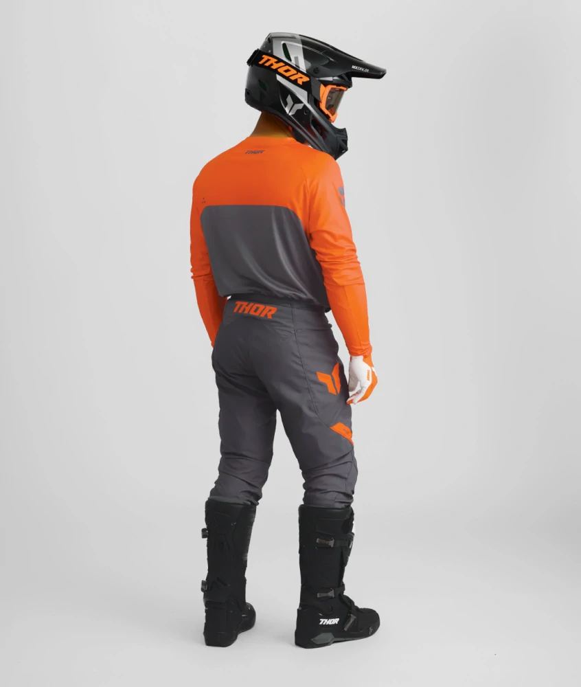 A Motokrosový komplet / enduro kalhoty a dres / motokrosový - enduro komplet  THOR RIDEMODE MENACE barva menace charcoal velikost 32+M