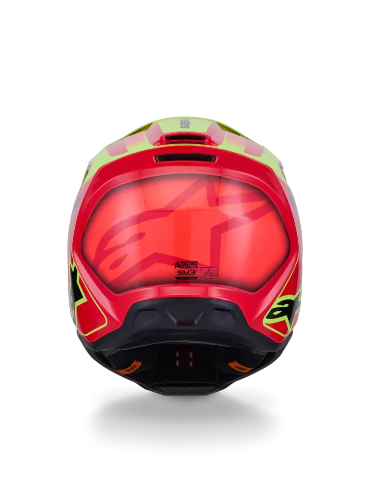 Motokrosová přilba ALPINESTARS SM3 / SM-3 / S-M3 / 8300526-3051 FRAY černá/červená/žlutá