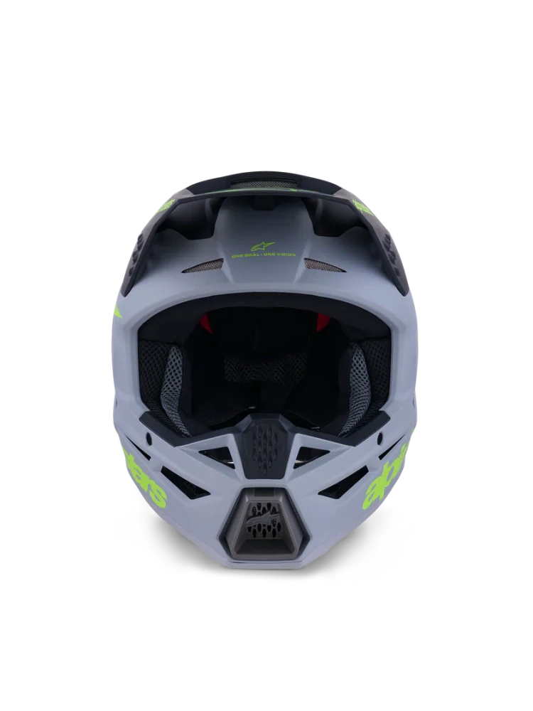 Motokrosová přilba ALPINESTARS SM3 / SM-3 / S-M3 / 8300726-9510 RADIUM černá/šedá/žlutá fluo