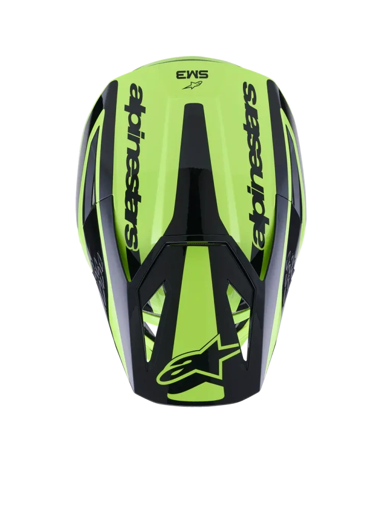 Motokrosová přilba ALPINESTARS SM3 / SM-3 / S-M3 / 8300926-5011 HEAT žlutá fluo/černá