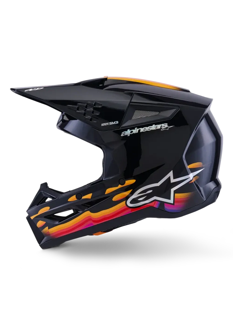 Motokrosová přilba ALPINESTARS SM3 / SM-3 / S-M3 / 8301126-1180 FORCE černá lesklá