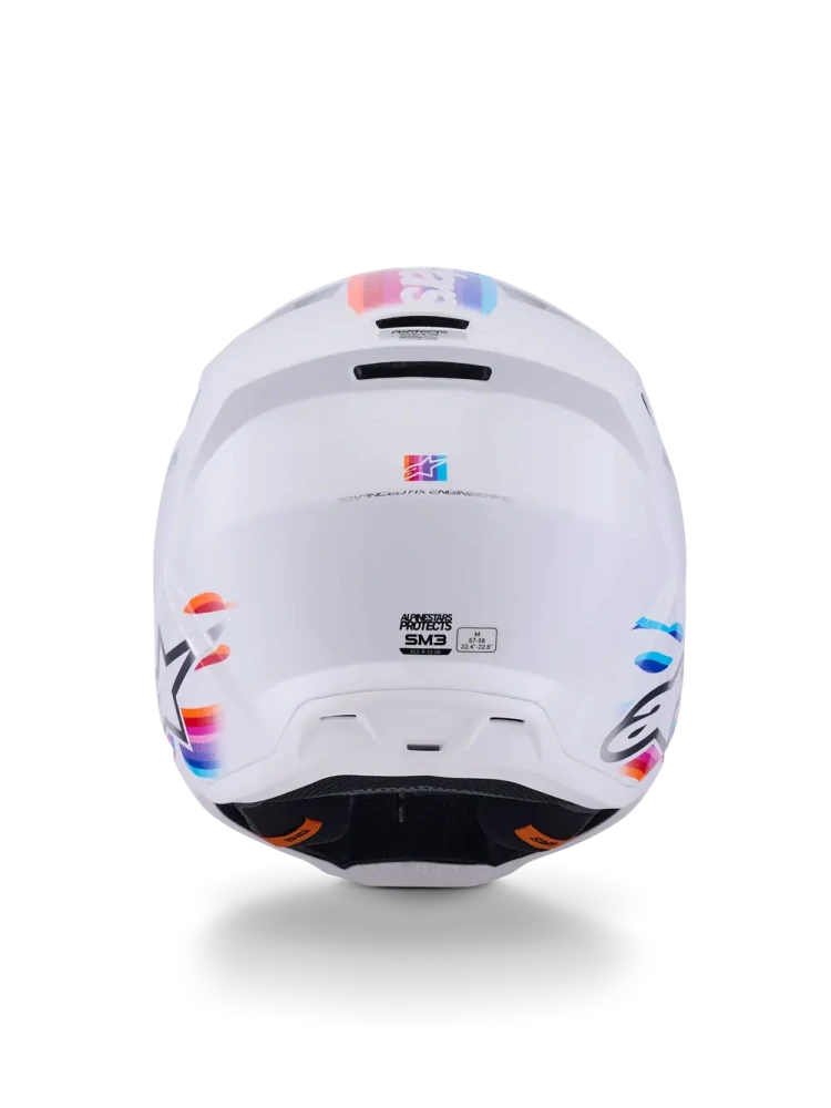 Motokrosová přilba ALPINESTARS SM3 / SM-3 / S-M3 / 8301126-2180 FORCE bílá lesklá