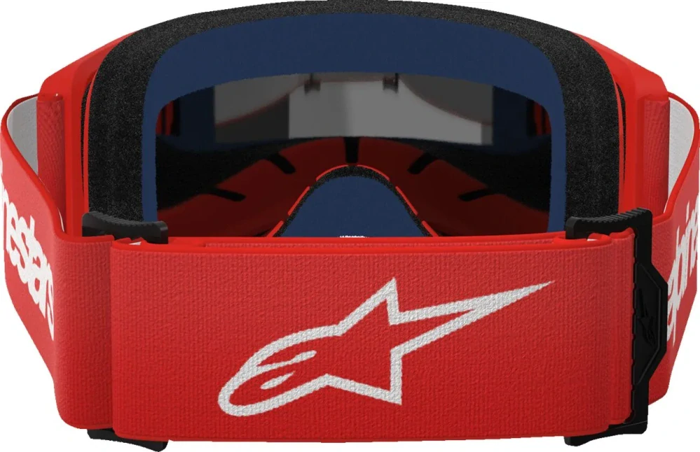 Motokrosové / enduro brýle ALPINESTARS VISION 3 WORDMARK ČERVENÉ 5103225-3094 se zrcadlovým objektivem 
