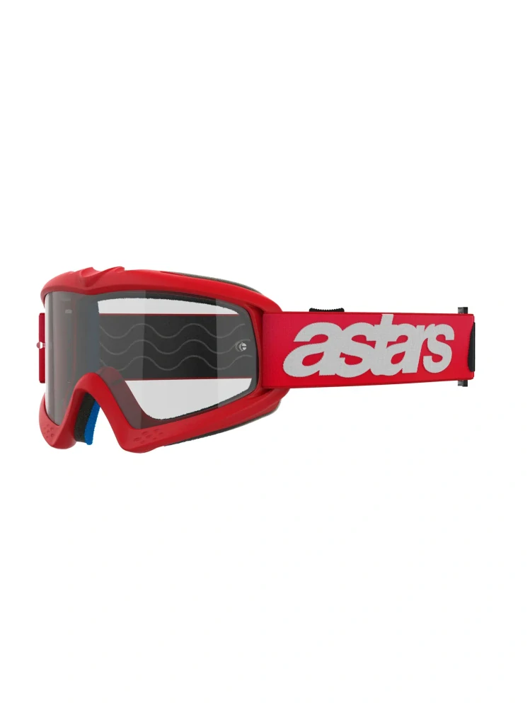 A Dětské motokrosové / enduro / MTB brýle ALPINESTARS VISION BLAZE barva červená, čirá čočka 