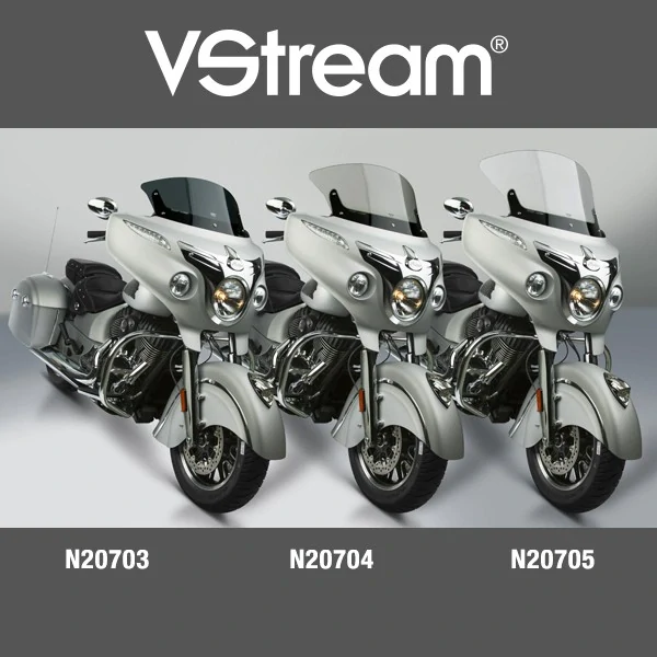 Plexi motocyklu NATIONAL CYCLE verze nízká N20703 pro INDIAN CHIEFTAIN CLASSIC rok 2019-2020 barva tmavě šedá, výška plexi 28,6 cm 