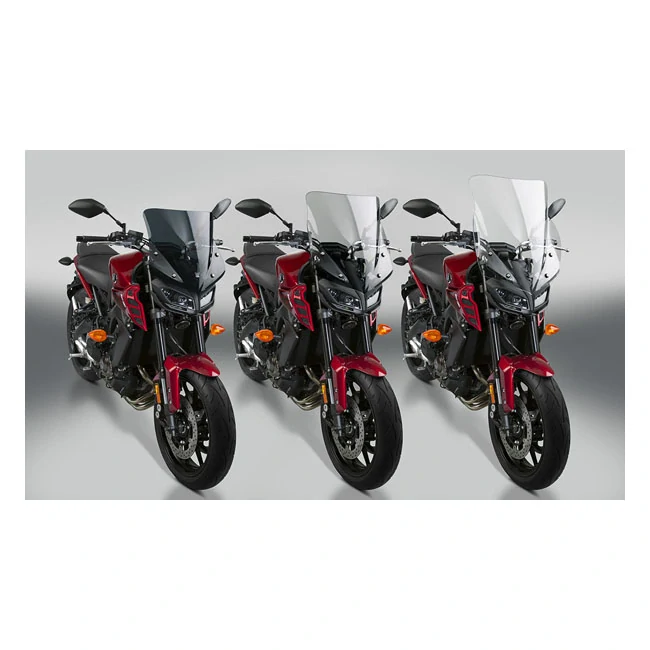 Plexi motocyklu NATIONAL CYCLE verze krátká pro YAMAHA MT-09 rok 2017-2020 barva tmavě šedá, výška plexi 38,7 cm