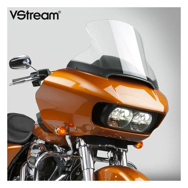Plexi motocyklu NATIONAL CYCLE verze střední N20433 pro HARLEY DAVIDSON  FLTR/FLTRU/FLTRXS viz popis, barva tmavě šedá, výška plexi 22,8 cm